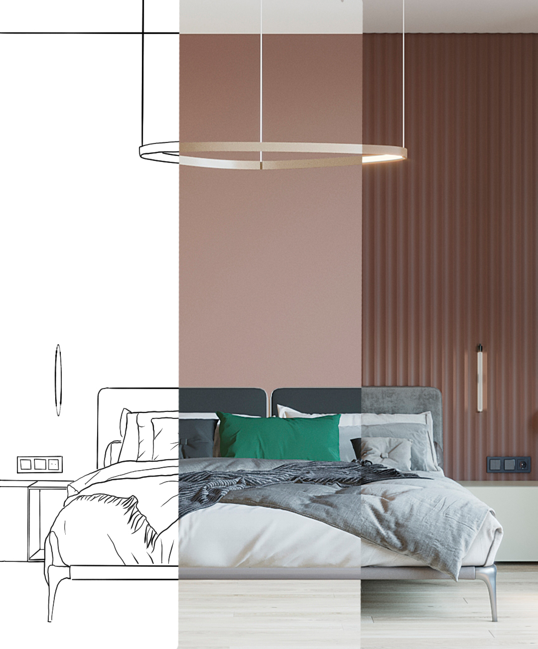 Animation of different phases of the interior